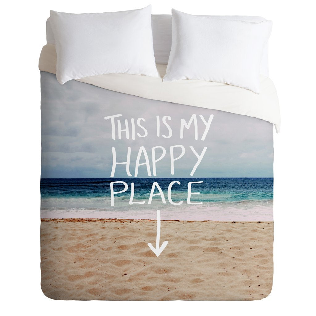 Happy Place X Beach Duvet Cover