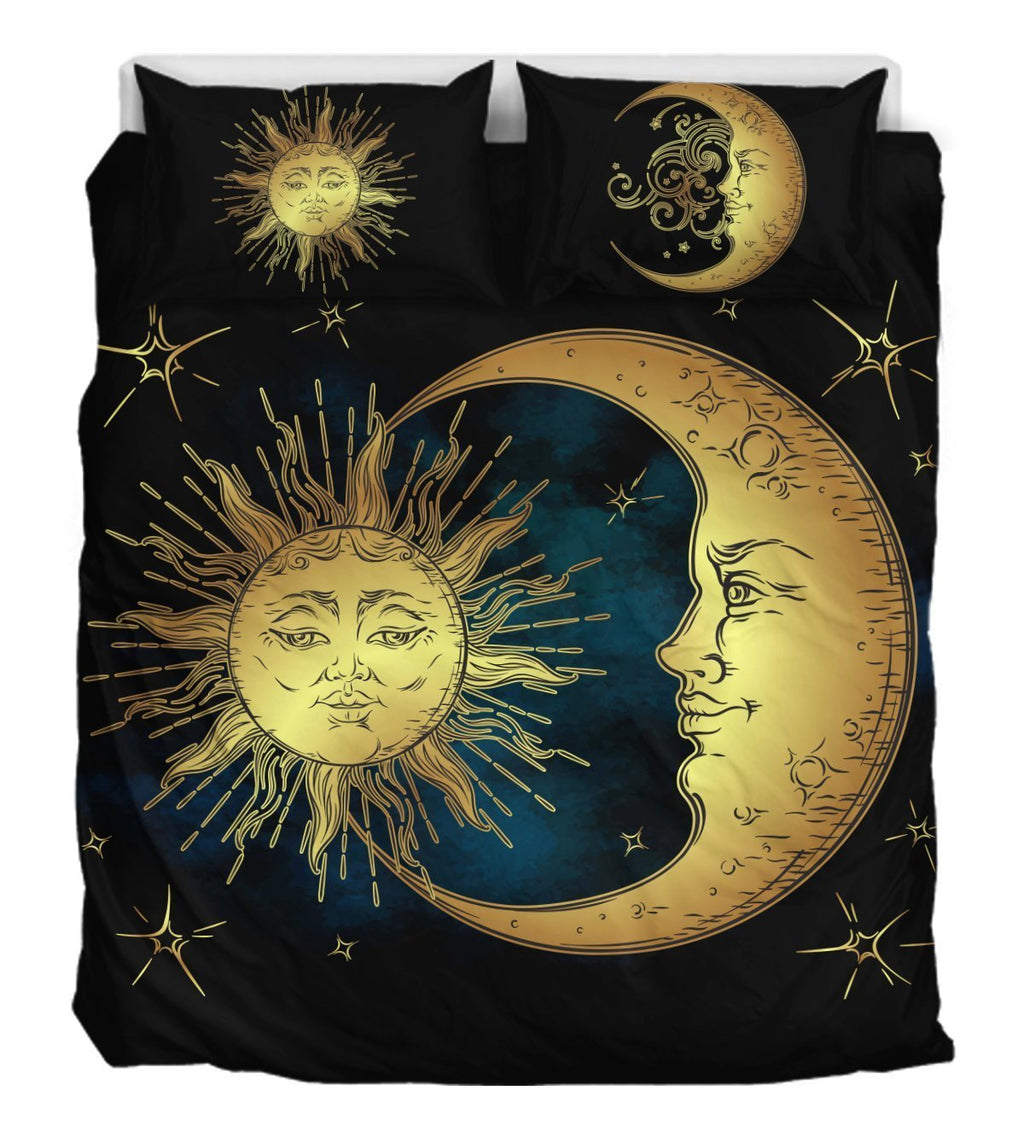 3D Custom Sun Moon And Stars   Duvet Cover