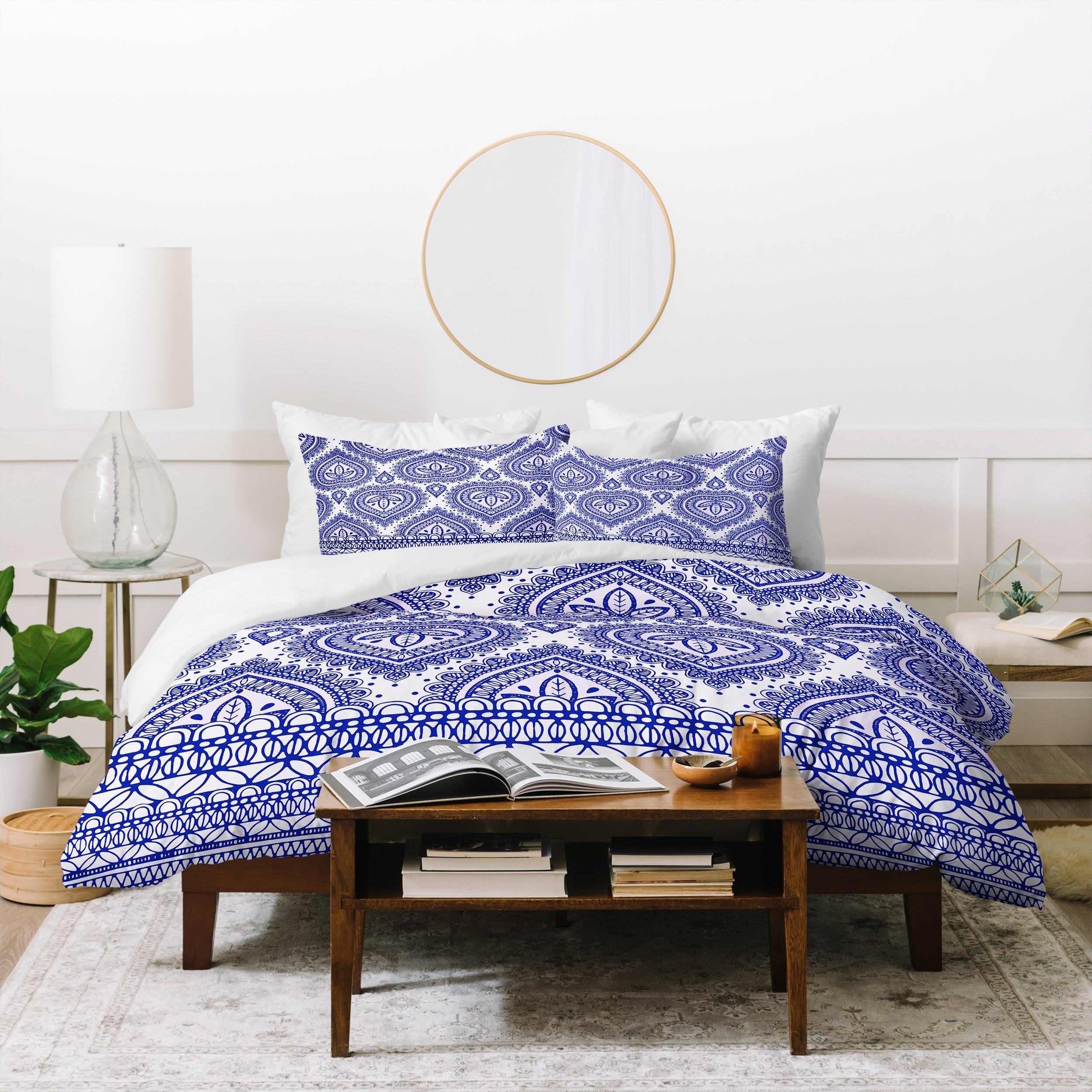 Decorative Blue Duvet Cover