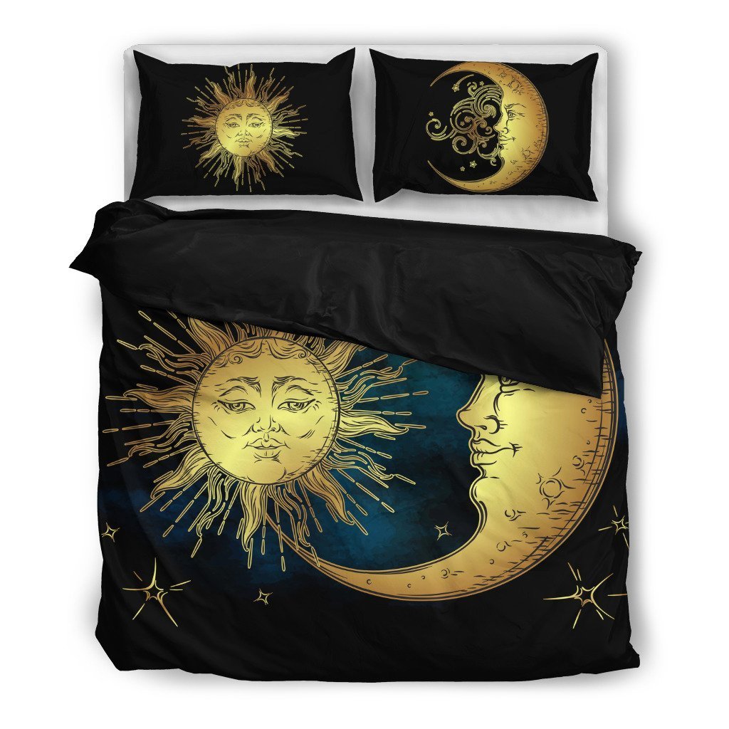 3D Custom Sun Moon And Stars   Duvet Cover