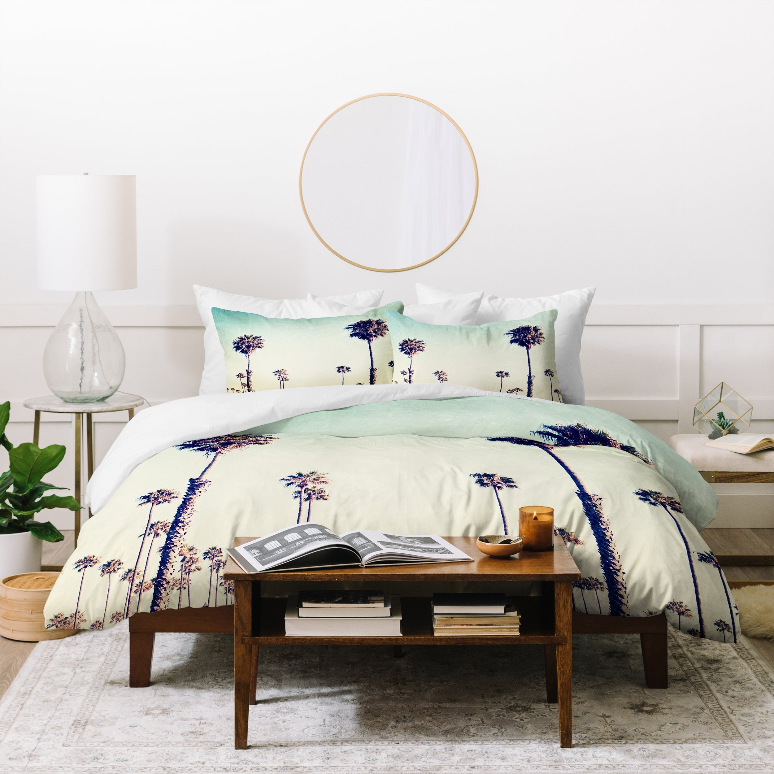 Califormia Palm Trees  Duvet Cover