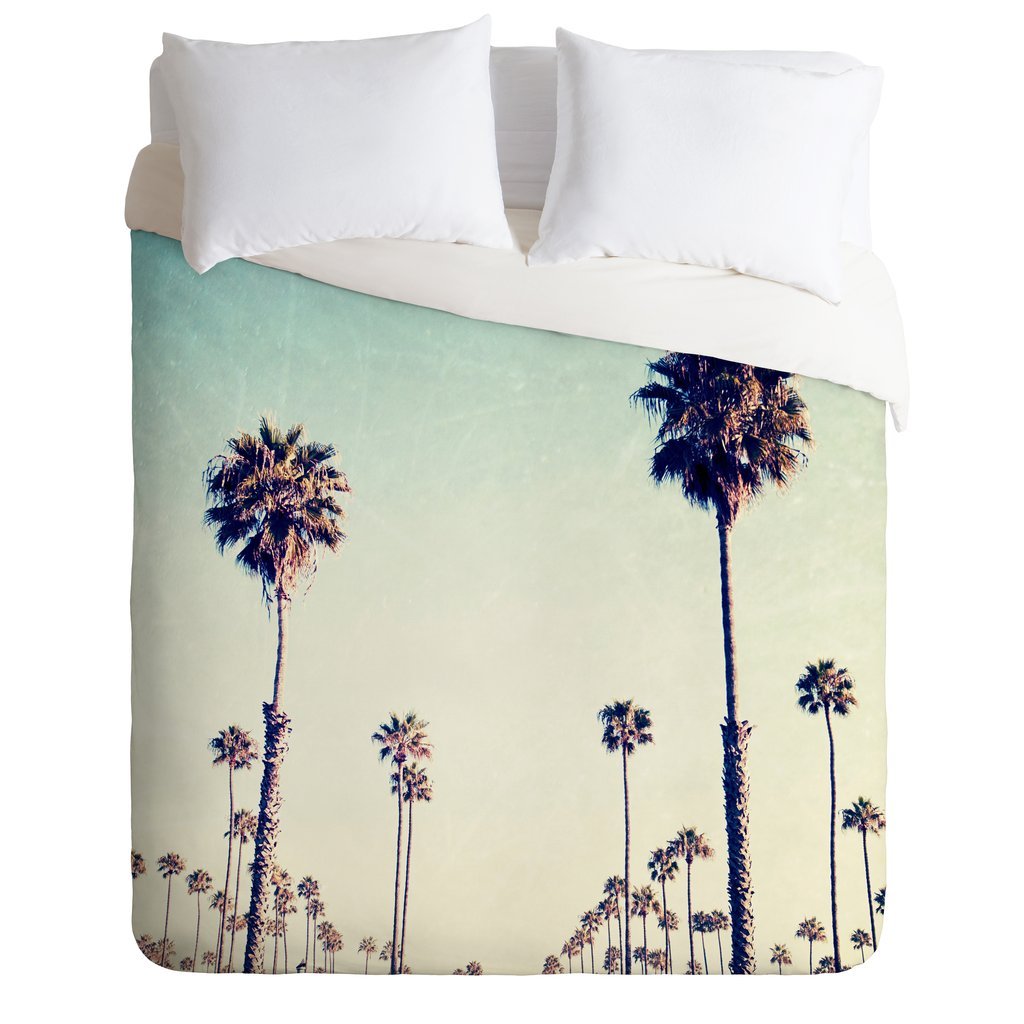 Califormia Palm Trees  Duvet Cover