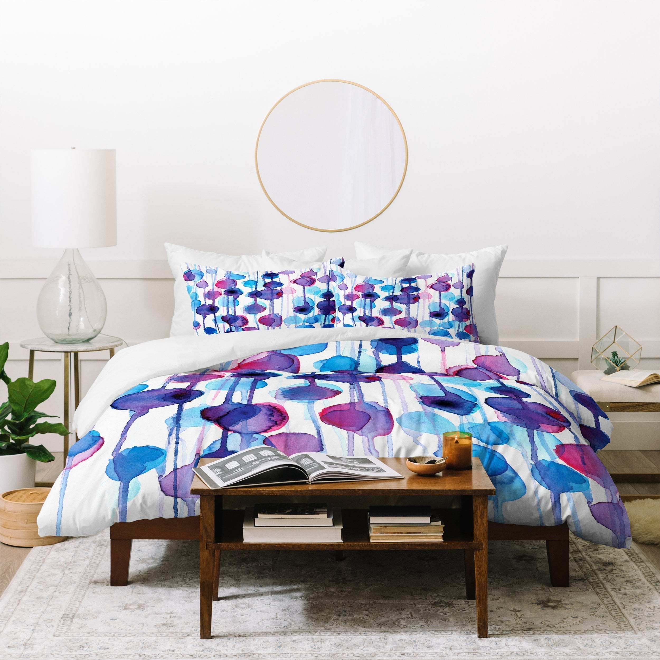 ABSTRACT WATERCOLOR  Duvet Cover