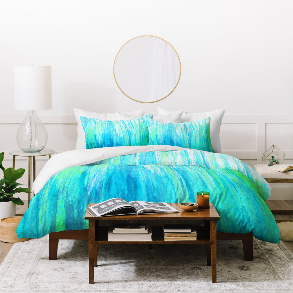 Aqua Stream   Duvet Cover