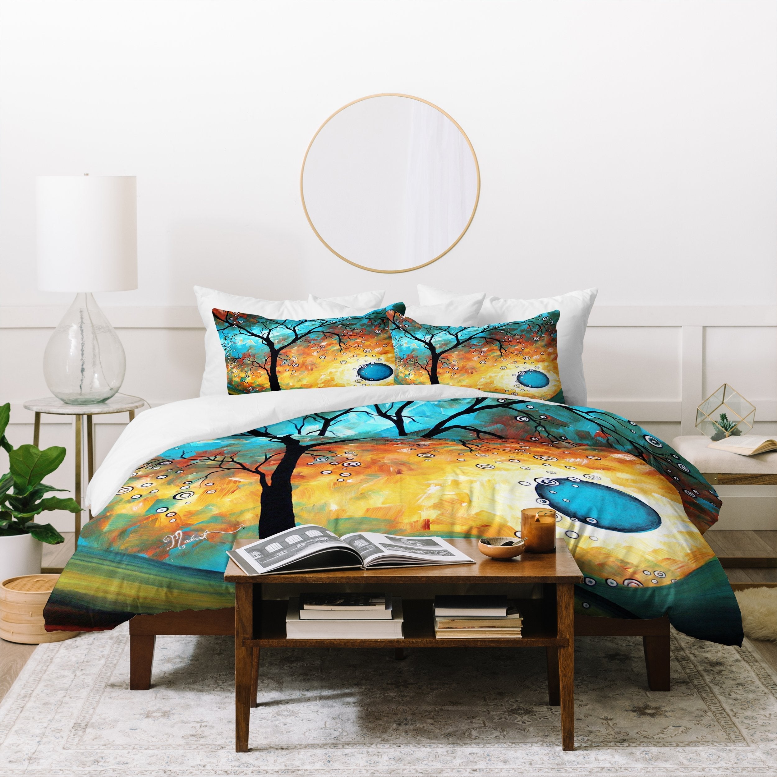 AQUA BURN Duvet Cover