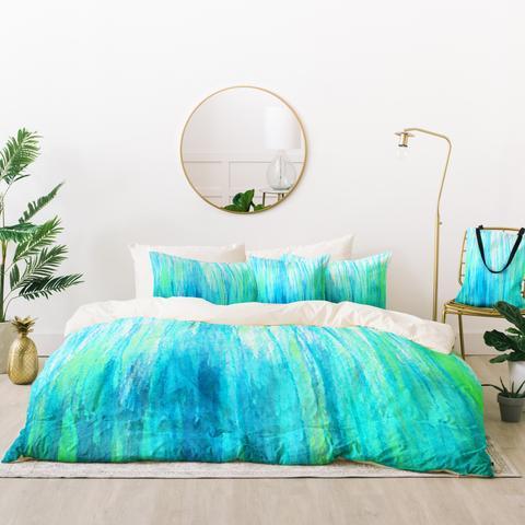 Aqua Stream   Duvet Cover