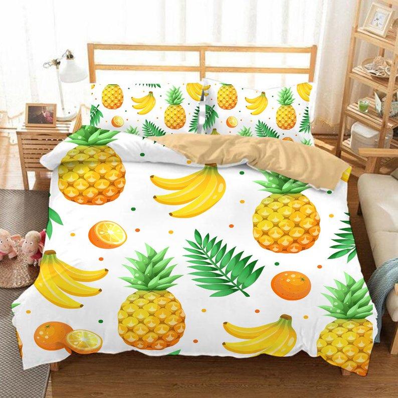 3D Pineapple Bed Sets Duvet Cover